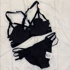 Suede silk set